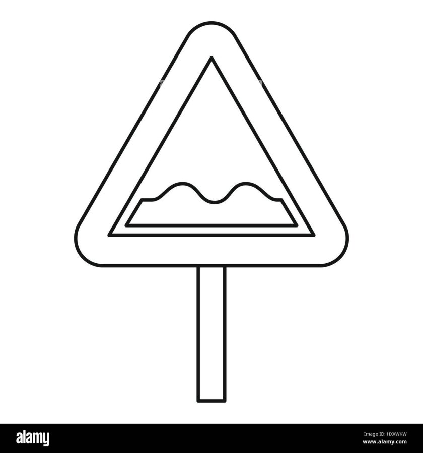 Знаки дорожного движения неровная дорога