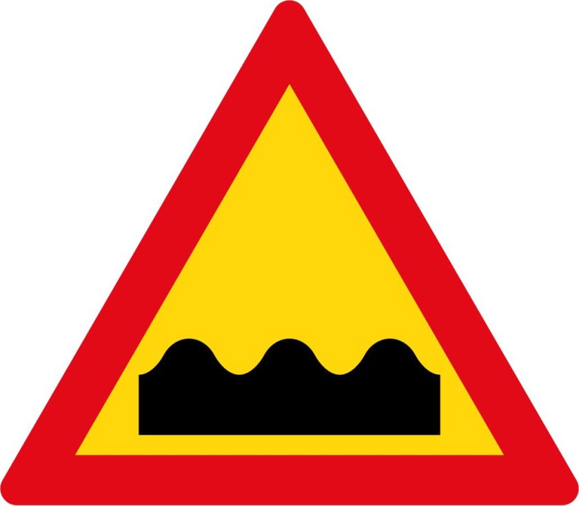 Знак неровная дорога