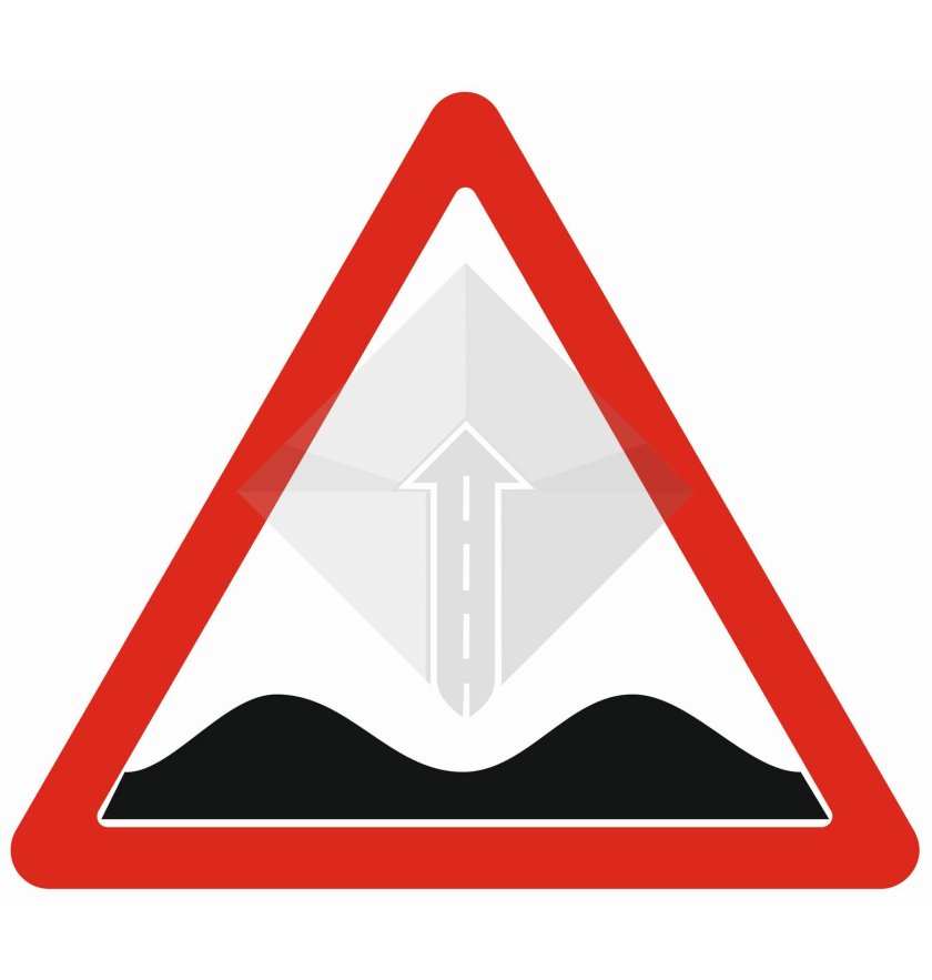 Знак 1.16 неровная дорога