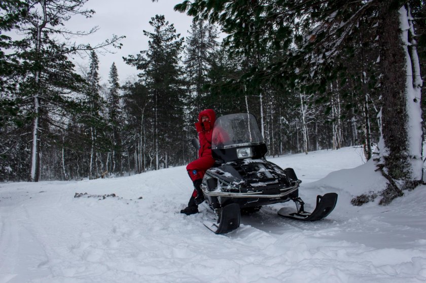 Прогулка на снегоходах