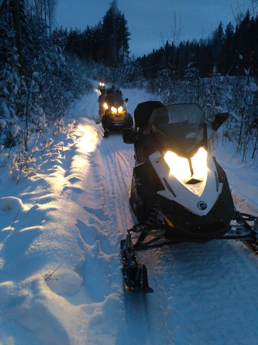 Снегоход Буран зима