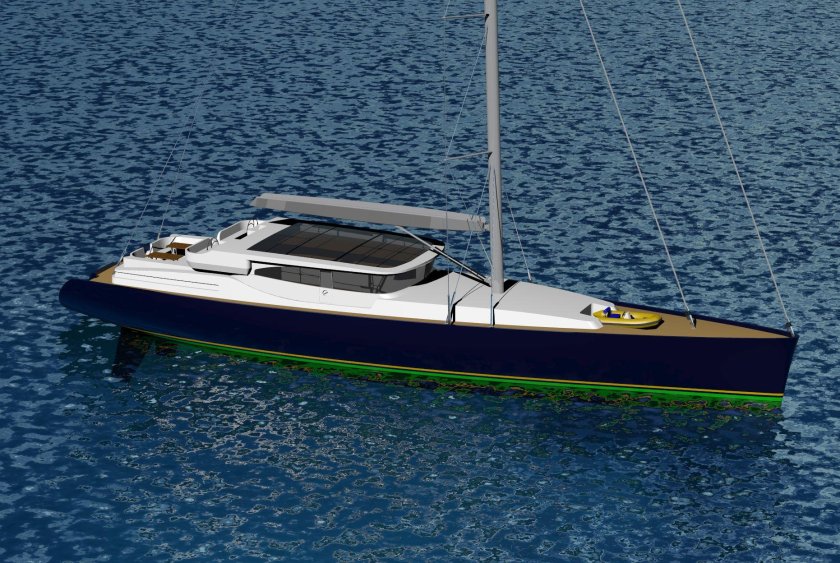Парусно-моторная яхта Sol-1350