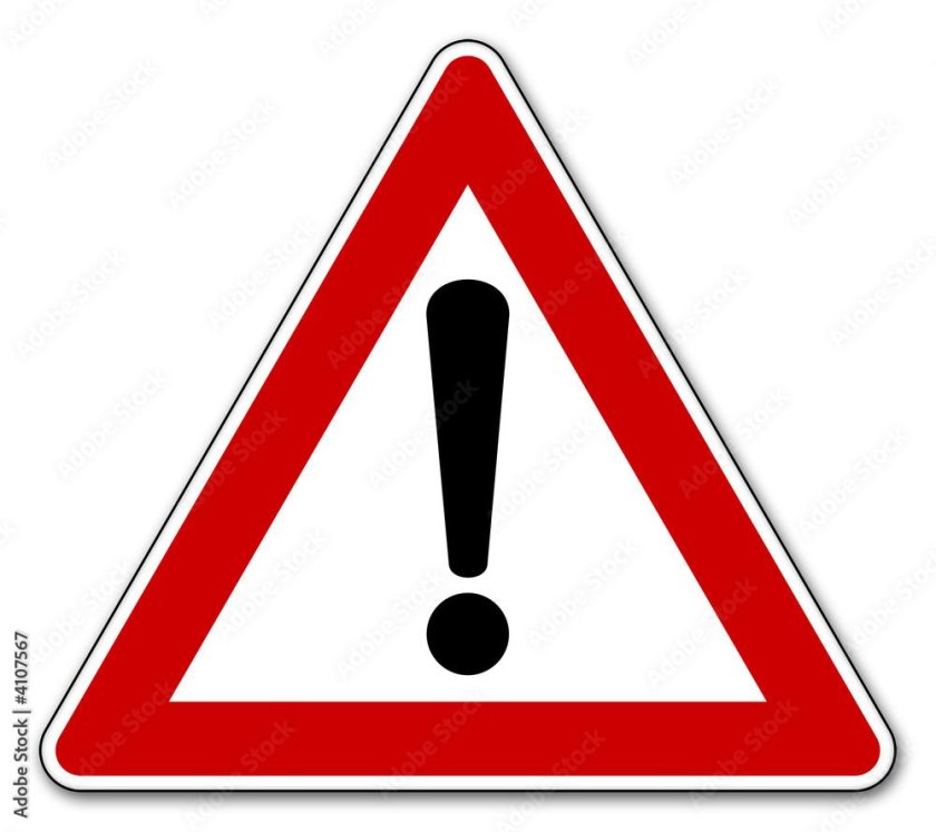 Дорожные знаки восклицательный знак