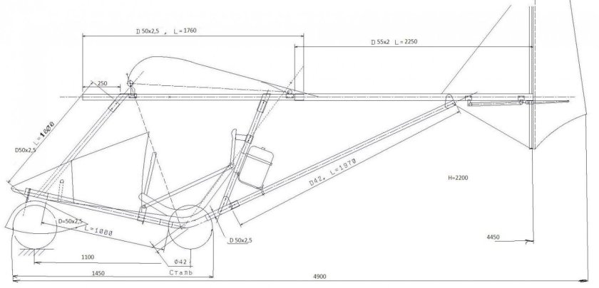 Сверхлегкий самолет е-12нк чертежи