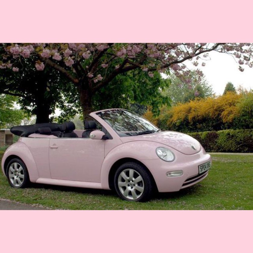 Volkswagen Beetle Cabriolet розовый