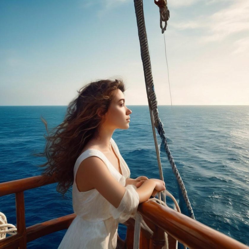 Корабль в море