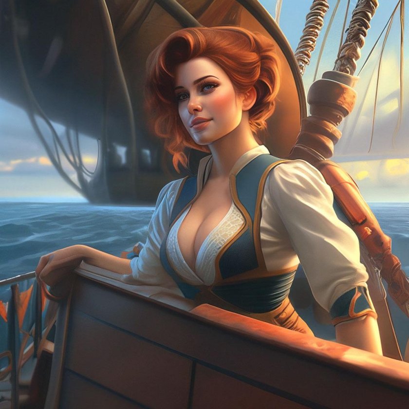 Женщина на корабле к беде