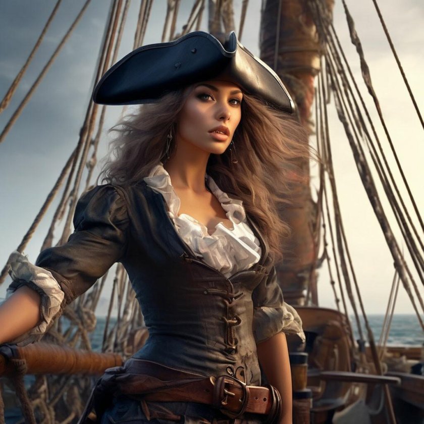 Девушка пиратка