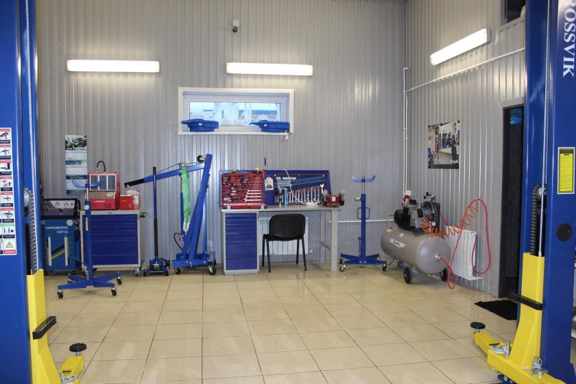 Отделка автосервиса