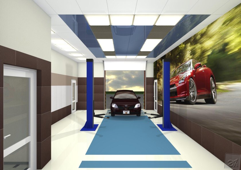 Интерьер автомойки