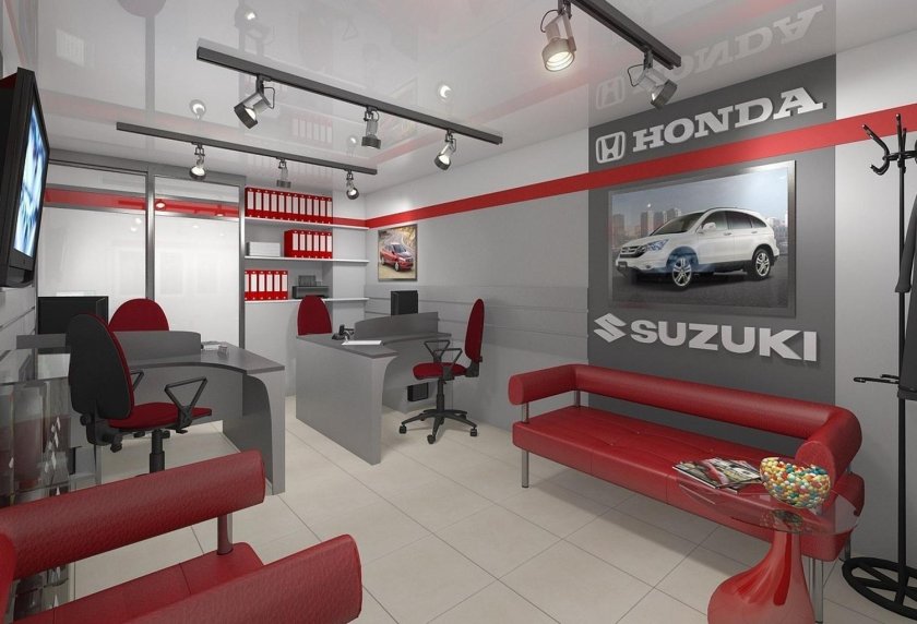 Интерьер магазина автозапчастей