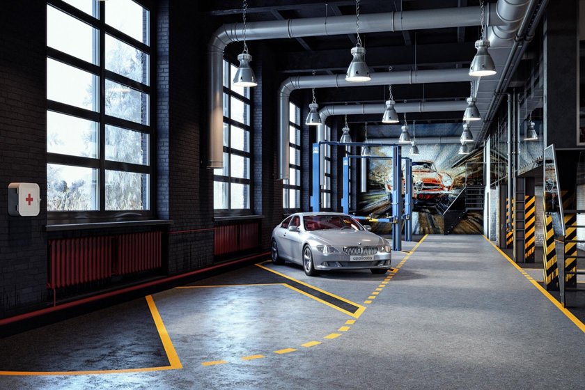 Автомастерская фон