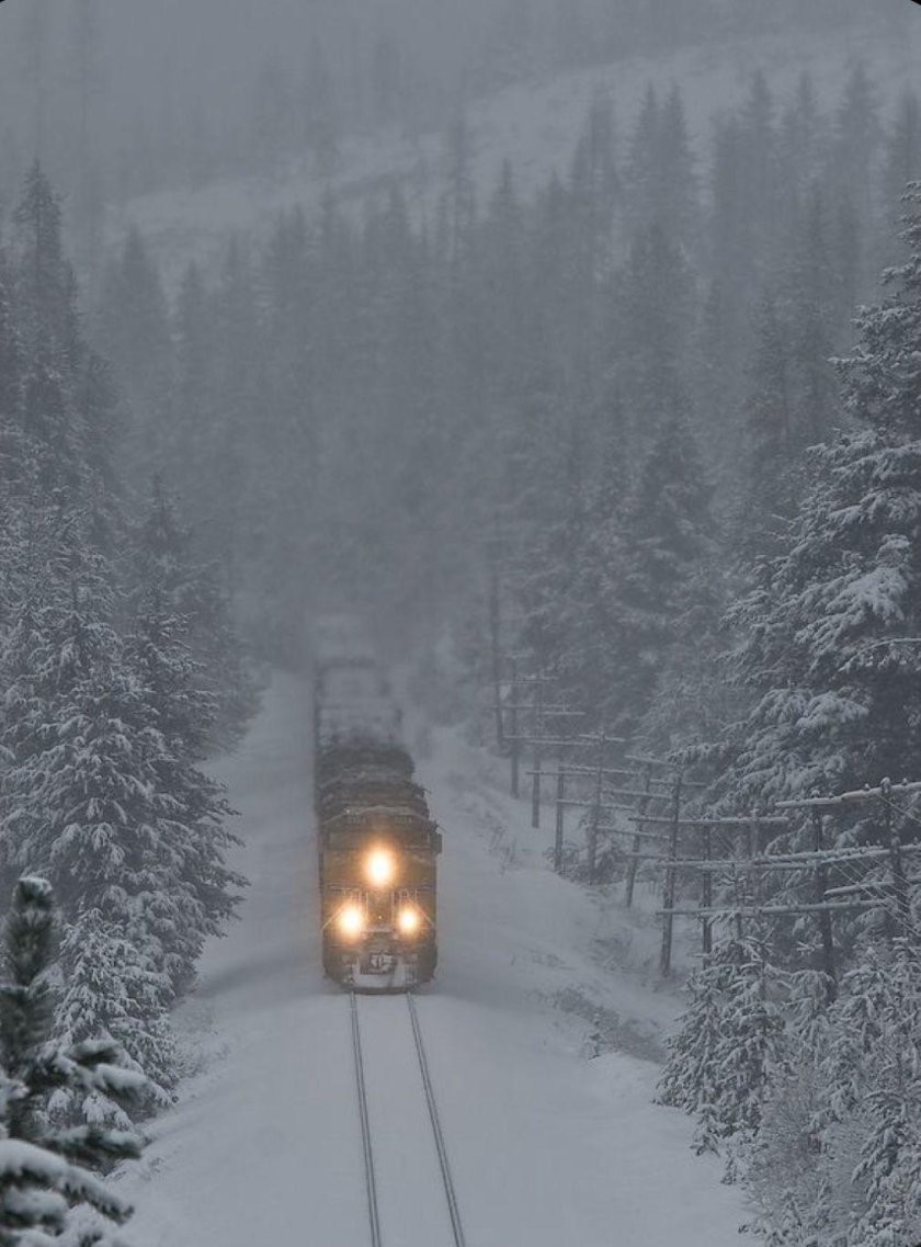 Поезда зимой