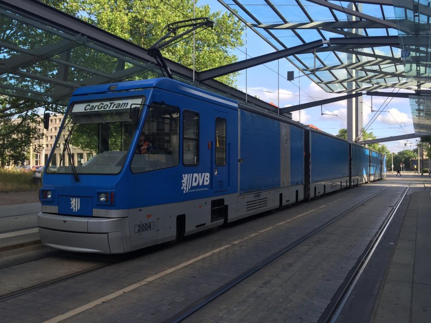 Грузовой трамвай Дрезден