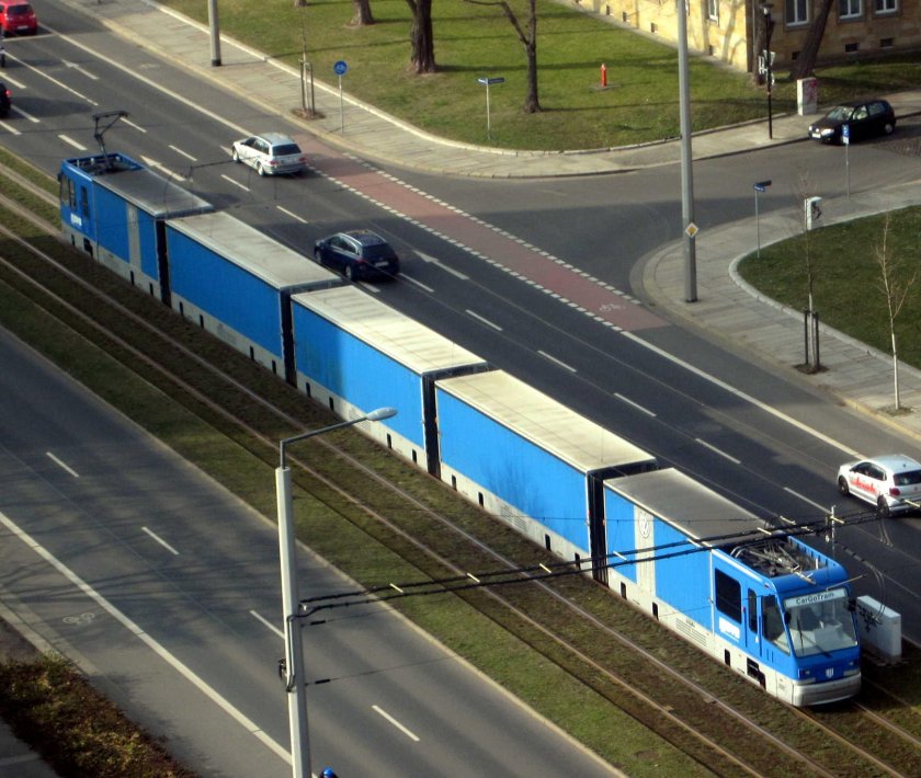 Служебный грузовой трамвай