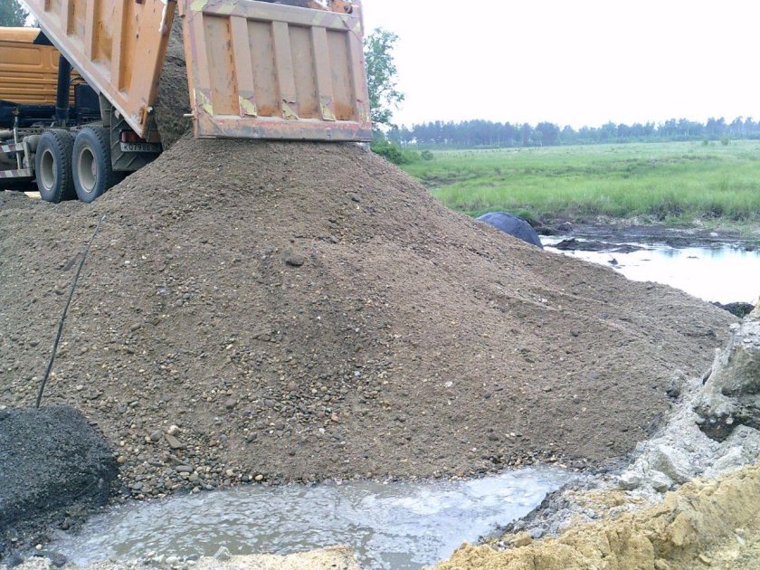 Размыло дорогу в Тюменской области