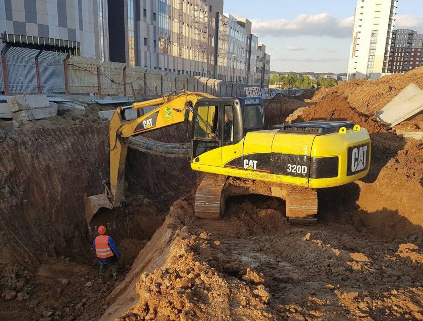 Рытье котлована