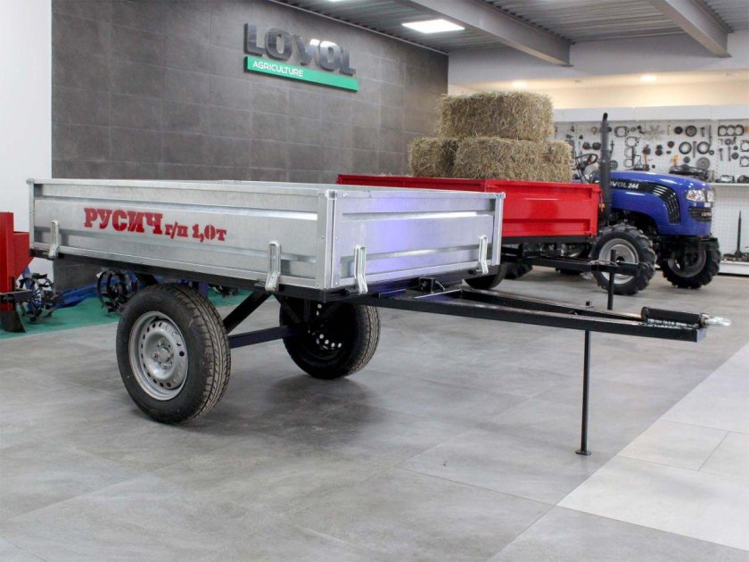 Прицеп на минитрактор Русич