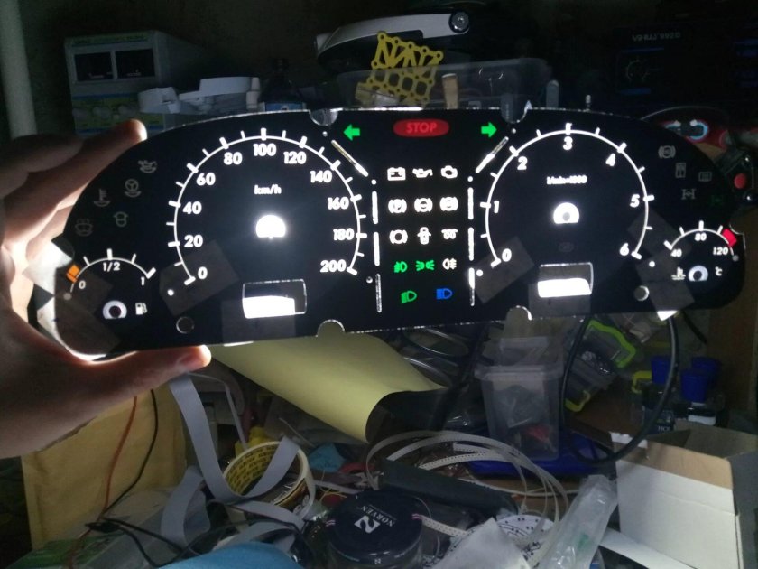 Пересвет приборной панели ГАЗ 3110