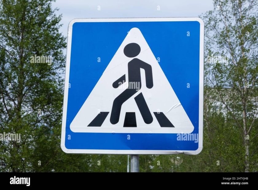 Знак пешеходный переход