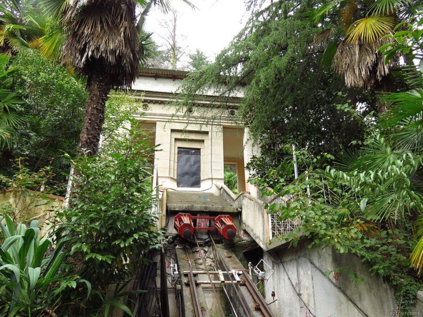 Санаторий Орджоникидзе Сочи заброшенный фуникулер