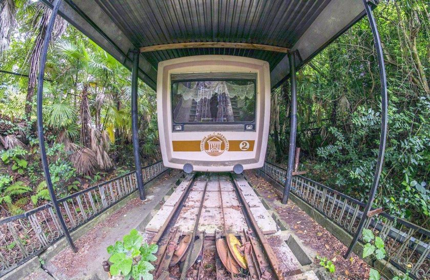 Заброшенный санаторий Орджоникидзе фуникулер