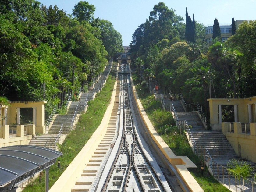 Хоста фуникулер санатория Сочинский