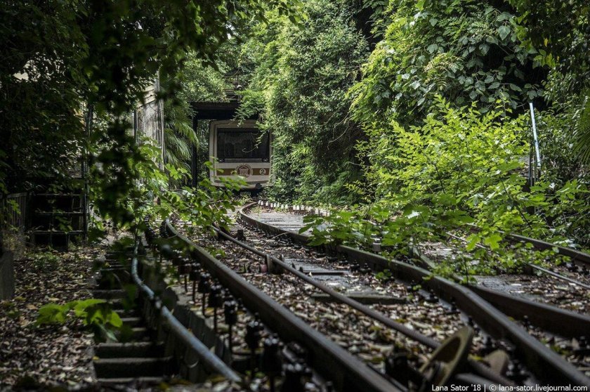 Заброшенный фуникулер Сочи Орджоникидзе