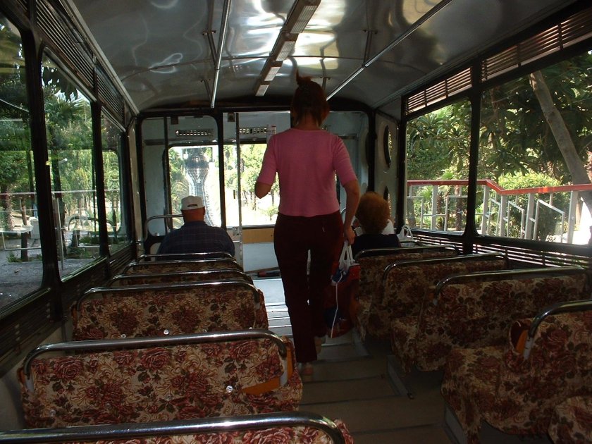 Внутренний салон фуникулера