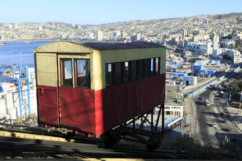 Вальпараисо Чили фото фуникулера