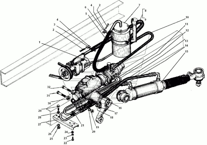 Гидроусилитель рулевого управления Урал 4320