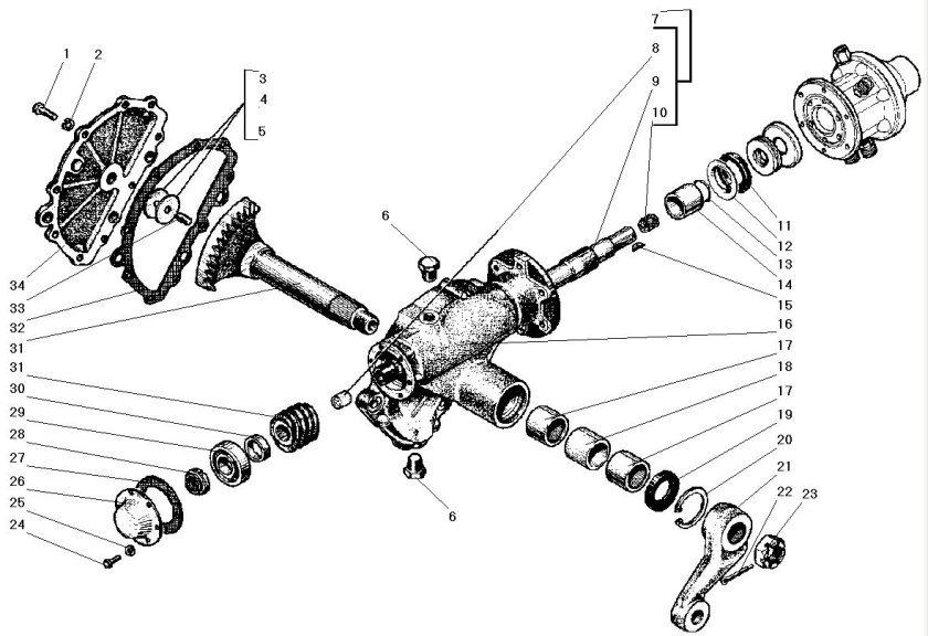 Рулевой механизм автомобиля Урал 4320