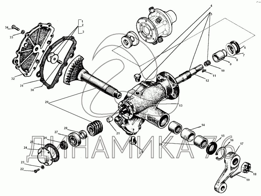 Рулевой редуктор Урал 4320