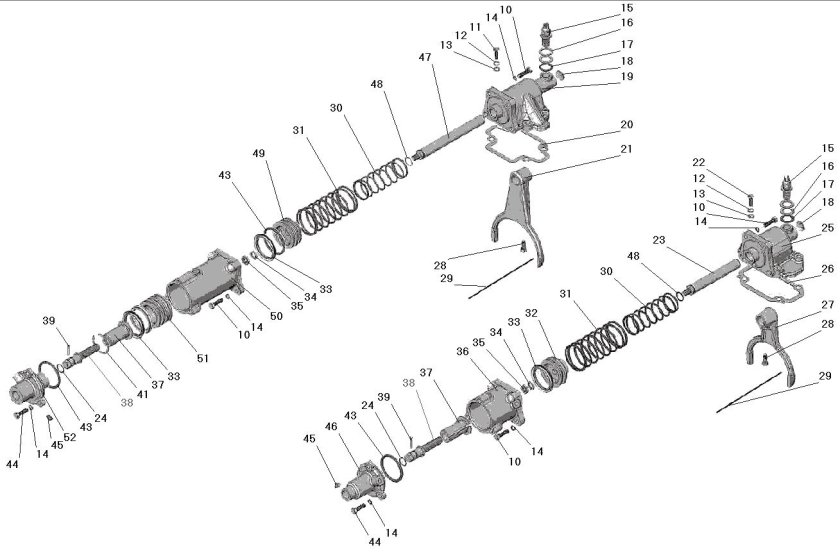 Урал 5557 механизм переключения раздаточная коробка