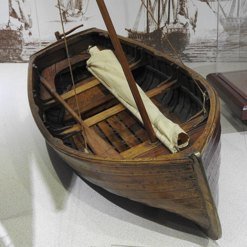 Корма деревянной лодки