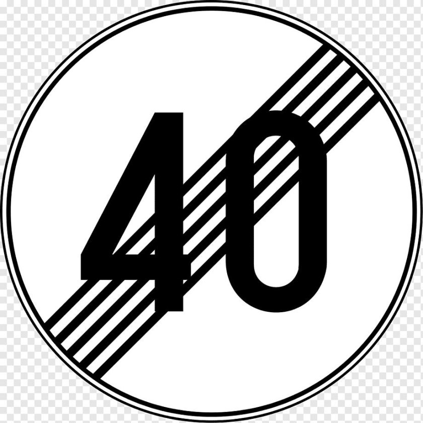 Знак конец ограничения скорости