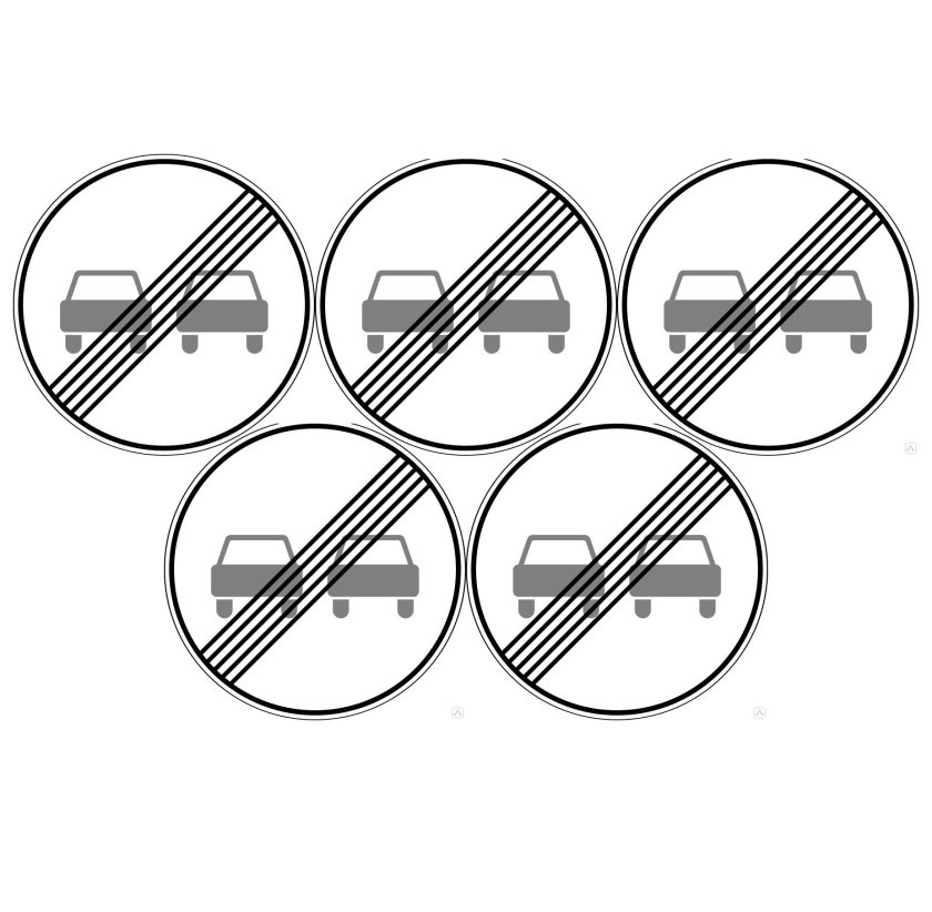 Знак конец зоны ограничения максимальной скорости