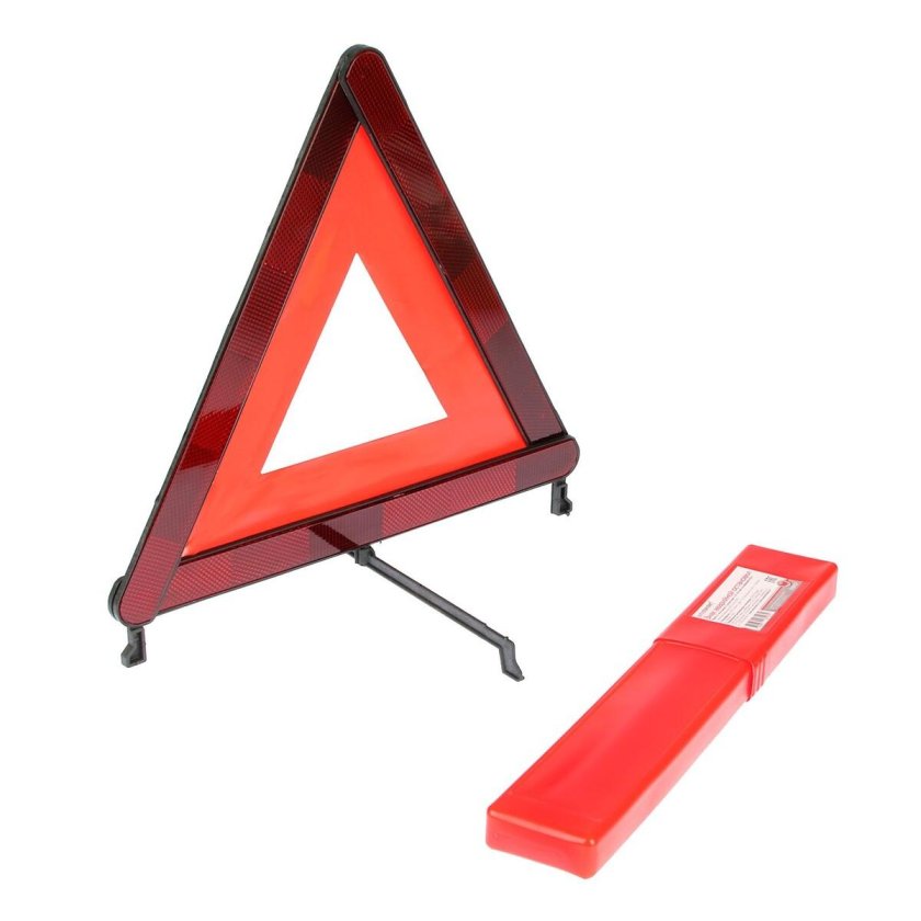 Знак аварийной остановки SKYWAY 003 средний в пенале