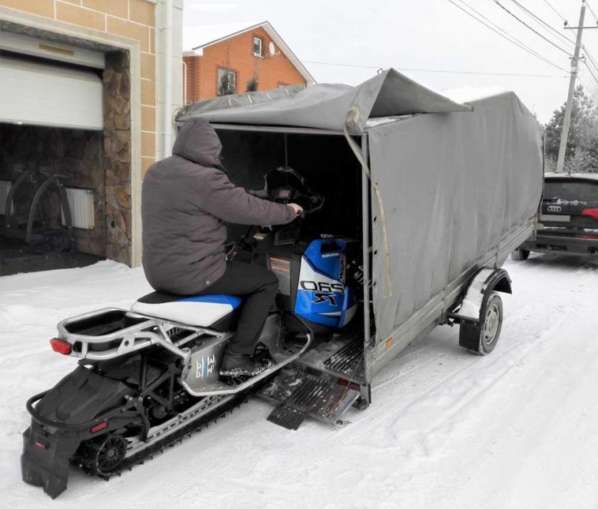Прицеп МЗСА под снегоход