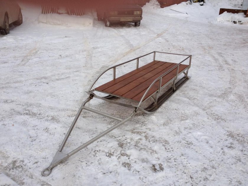 Алюминиевые сани для снегохода Буран