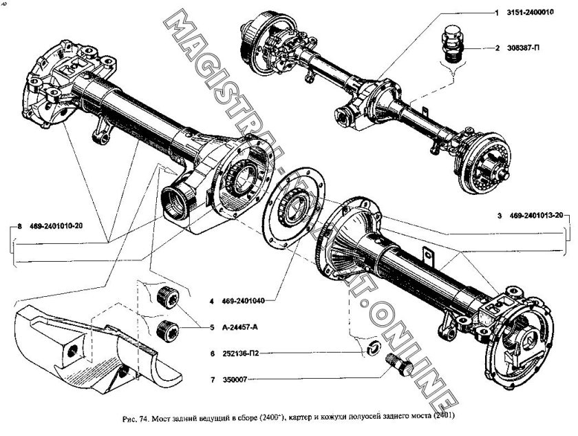 Задний мост УАЗ 31512