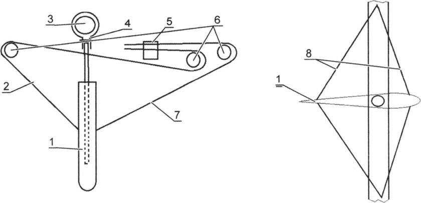 Подъемный шверт чертеж