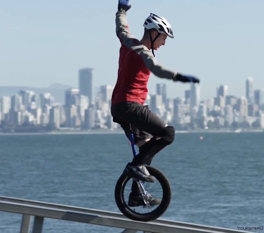 Трюки на уницикле