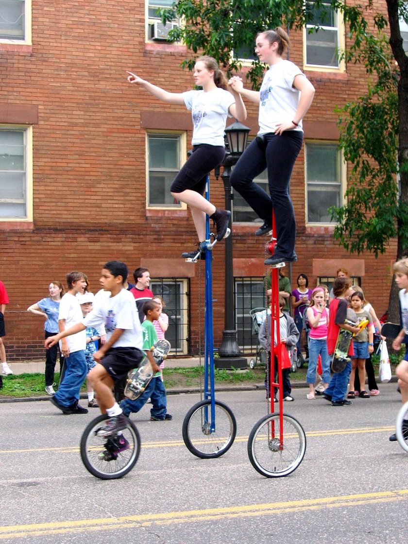 Трюки на уницикле