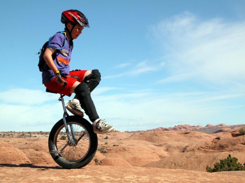 Велосипед с одним колесом