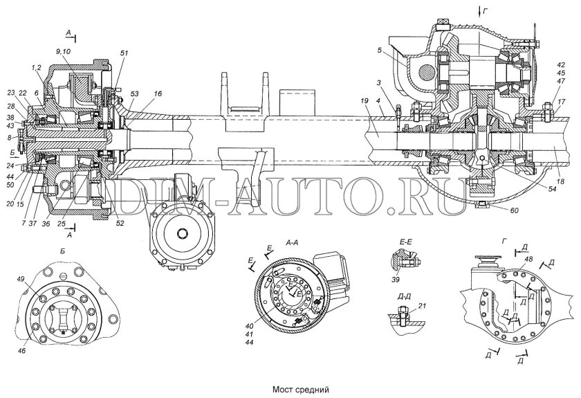 43118-2500021-10 Мост средний