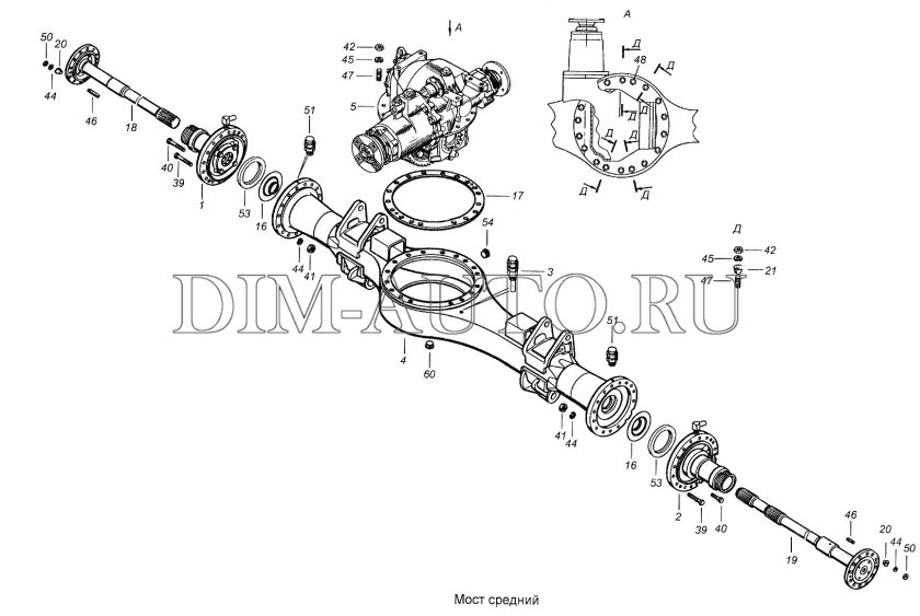 Цапфа переднего моста КАМАЗ 43118