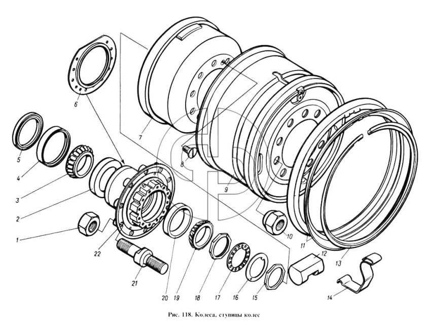 Ступица КАМАЗ 43118 задняя