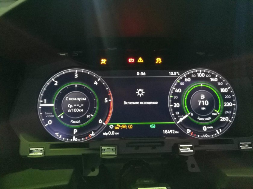 Приборная панель Tiguan 2