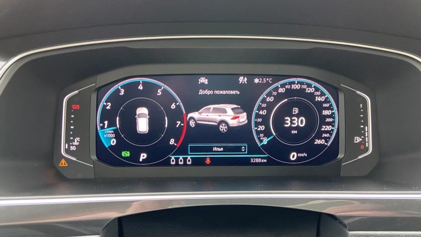 Цифровая приборная панель Тигуан 2
